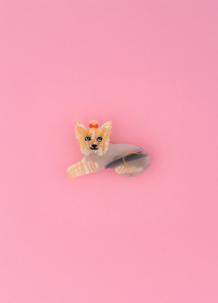 復古約克夏小髮夾